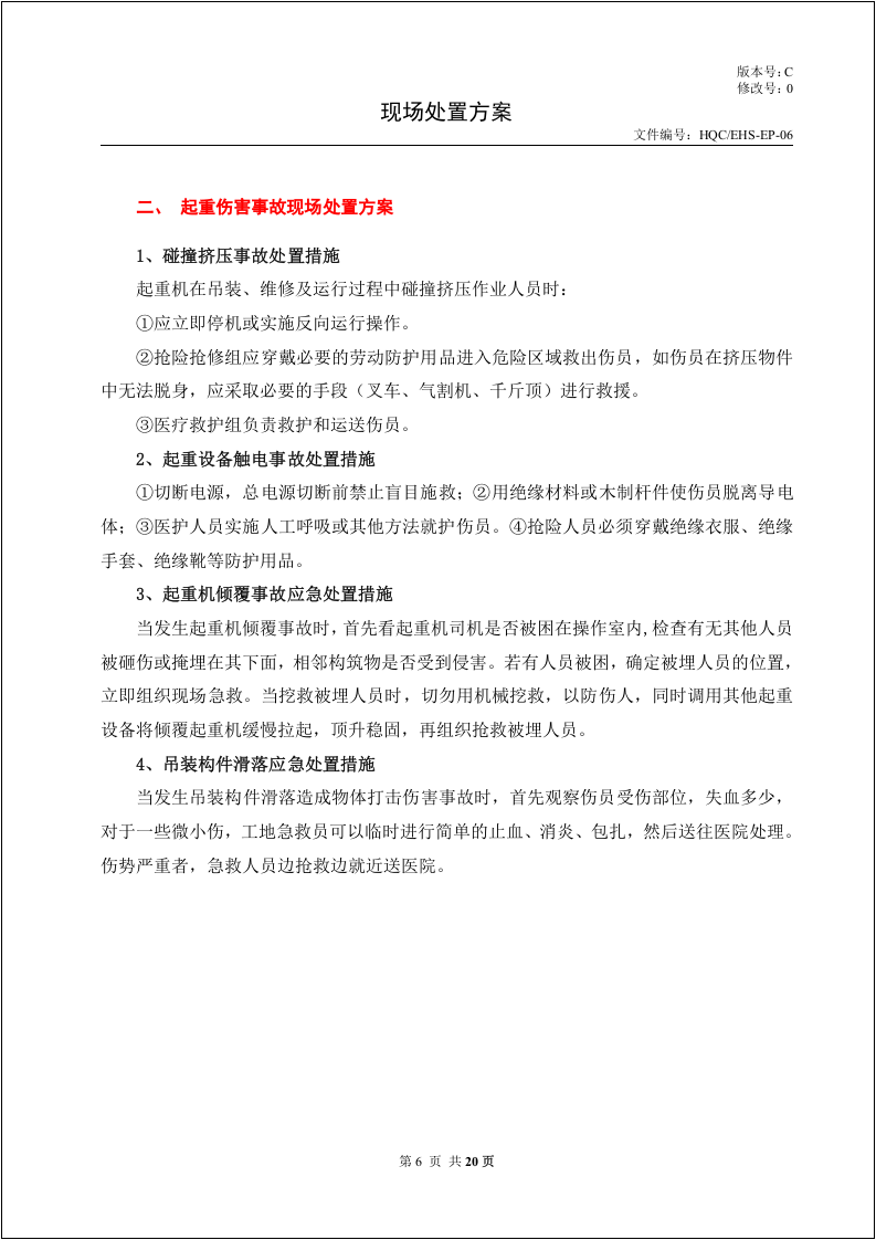 常见常用事故现场处置方案汇编.docx 第5页