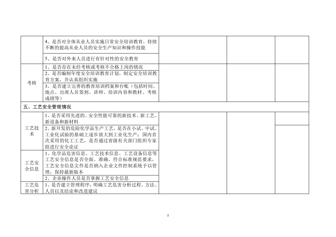 危险化学品企业安全检查表.docx 第5页