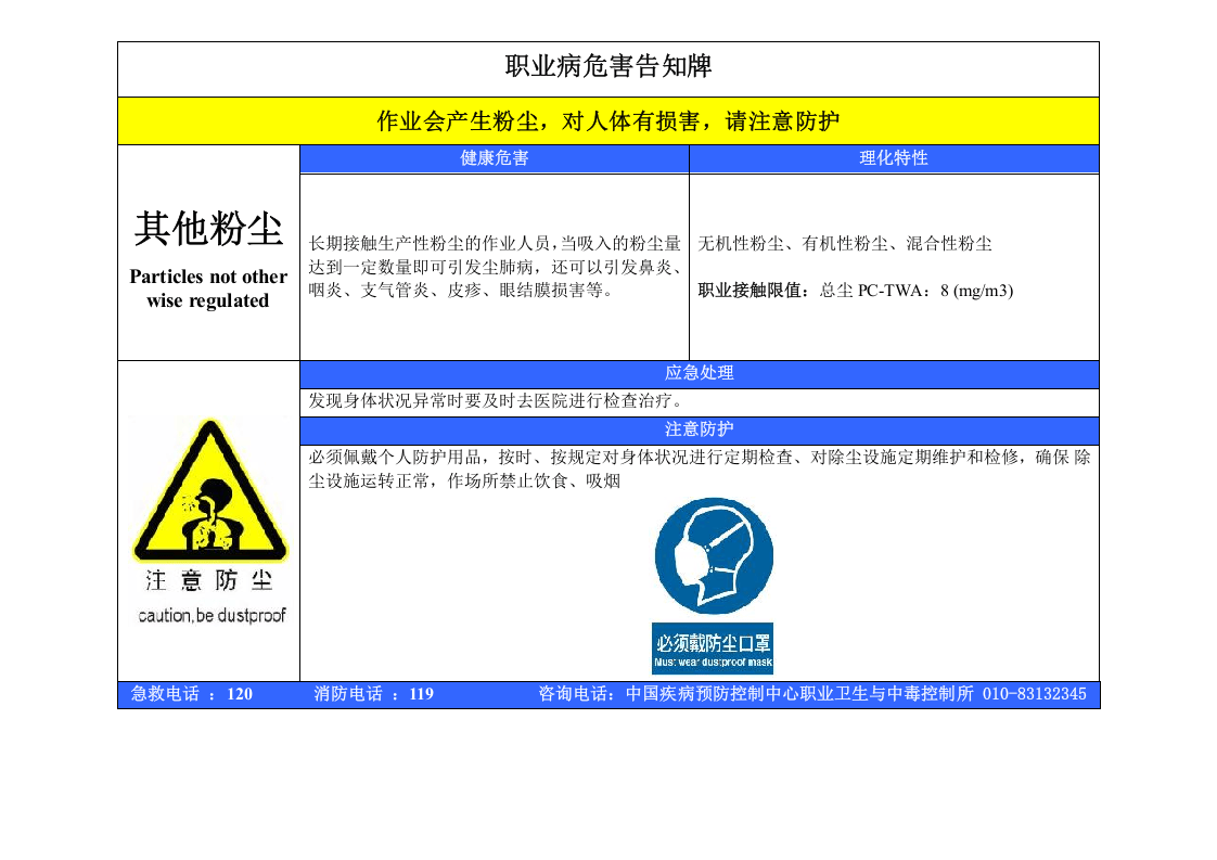 最新！最全版！职业危害告知卡.docx 第4页