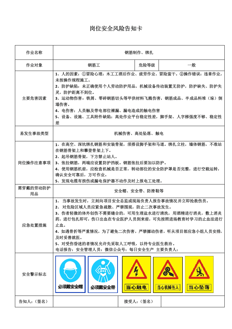 002 建筑施工岗位现场处置方案汇编.doc 第3页