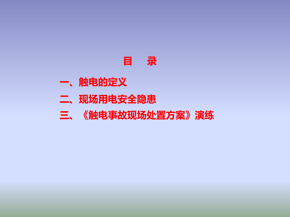 12538 触电事故现场处置桌面演练方案.pptx 第2页