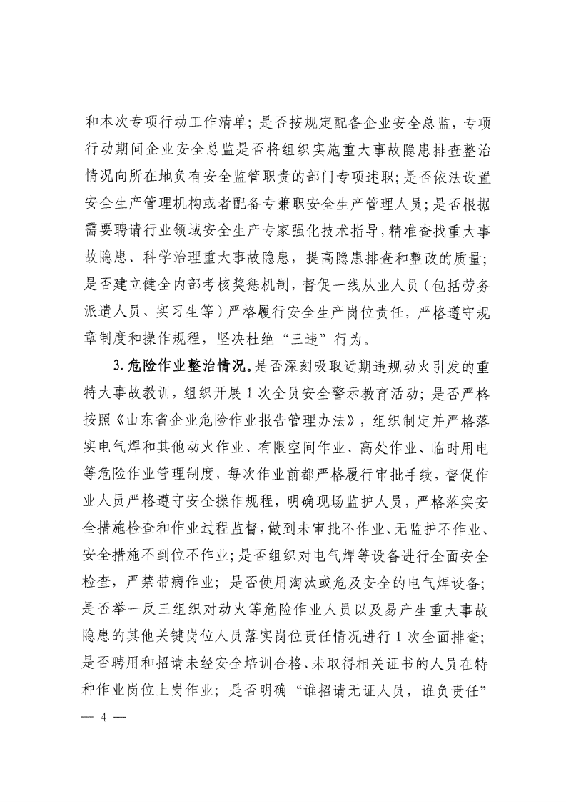 鲁应急字〔2023〕55号关于印发《全省冶金等工贸行业重大事故隐患专项排查整治2023行动实施方案》的通知.pdf 第4页