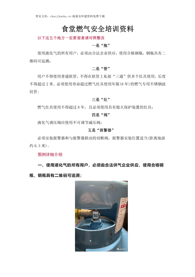 食堂燃气安全培训资料.docx 第1页