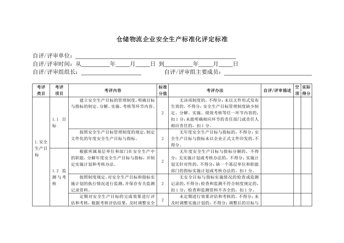 【仓储物流2】仓储物流企业安全生产标准化评定标准.docx 第2页