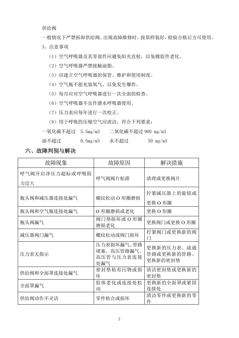 正压式空气呼吸器操作程序.docx 第6页