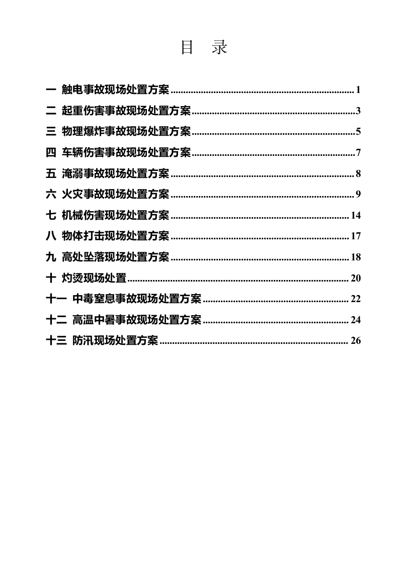 常见事故现场处置方案汇编（13项）.docx 第2页