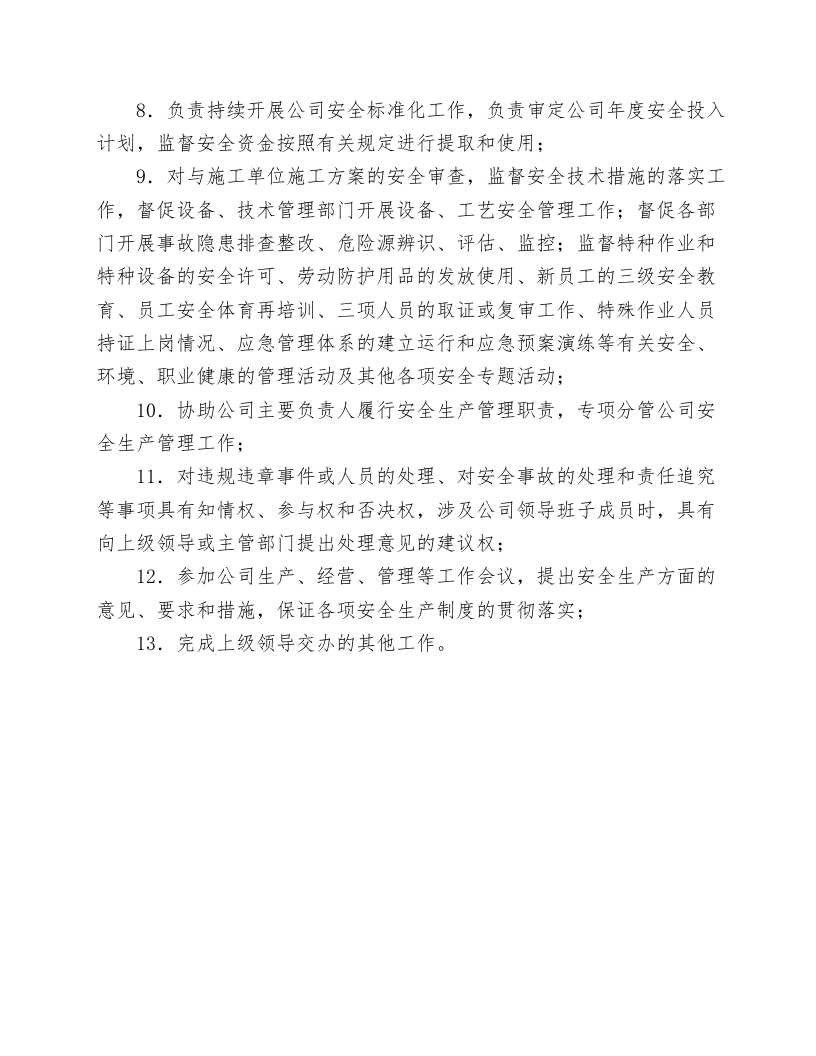 【安全总监模板】XX公司安全总监任命书（2页）.docx 第2页
