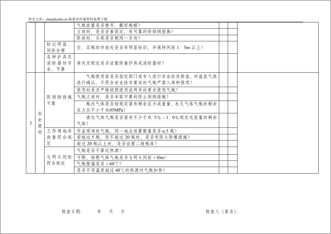 设备设施安全检查表大全.docx 第5页