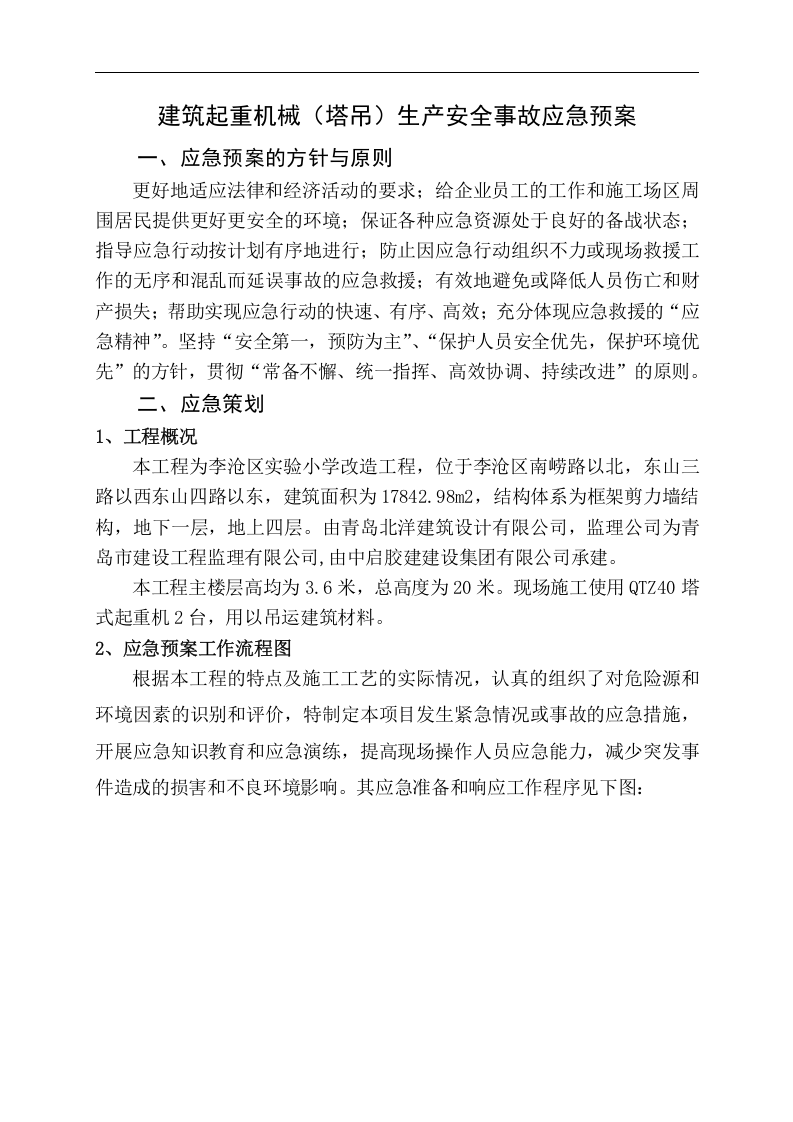 【起重机11】建筑起重机械生产安全事故(塔吊)应急救援预案.docx 第2页