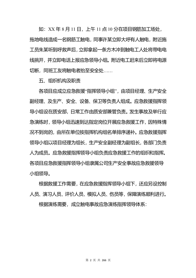 生产事故应急预案演练方案综合汇编版（266页）.docx 第6页