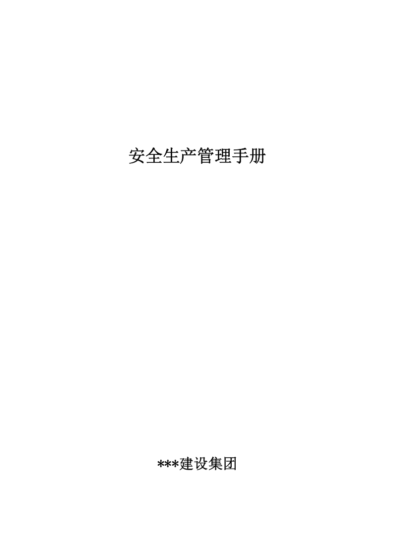 某建设集团安全管理制度汇编（149页）.docx 第1页