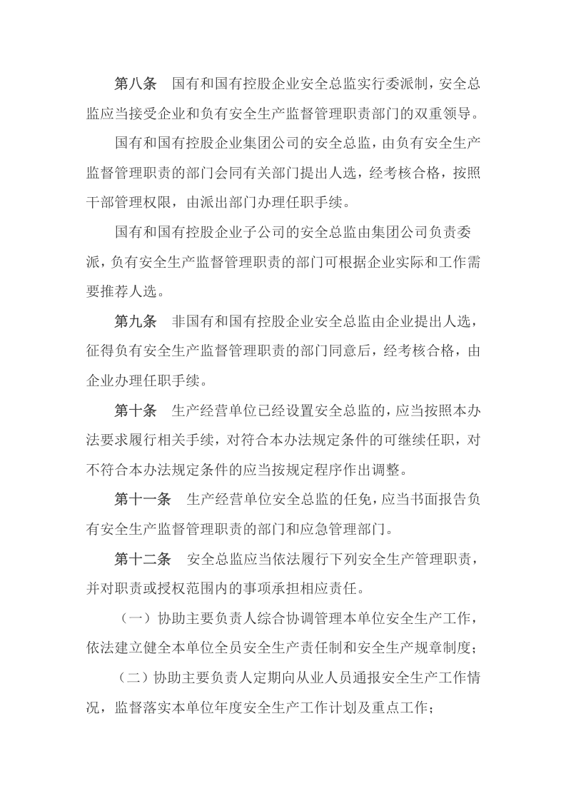 【安全总监文件】山东省《生产经营单位安全总监制度实施办法（试行）》.docx 第4页