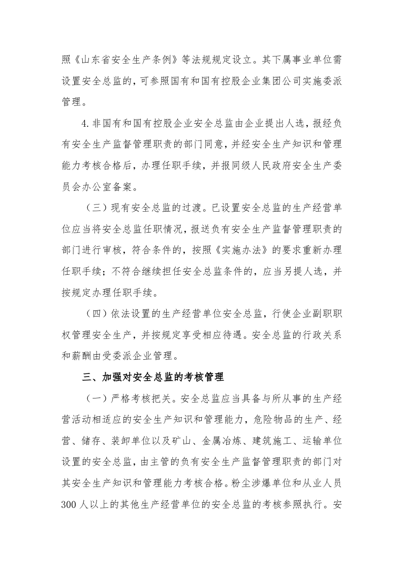 【安全总监文件】山东省关于贯彻落实《山东省生产经营单位安全总监制度实施办法（试行）》的通知.docx 第4页