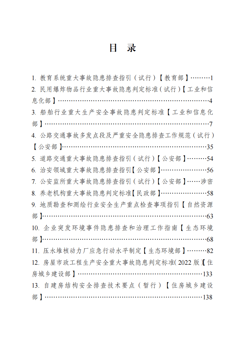 重大事故隐患判定标准和重点检查事项汇编（51个行业领域）.pdf 第2页