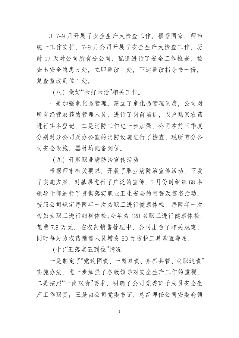 【模板】公司2024年安全生产工作总结.docx 第5页