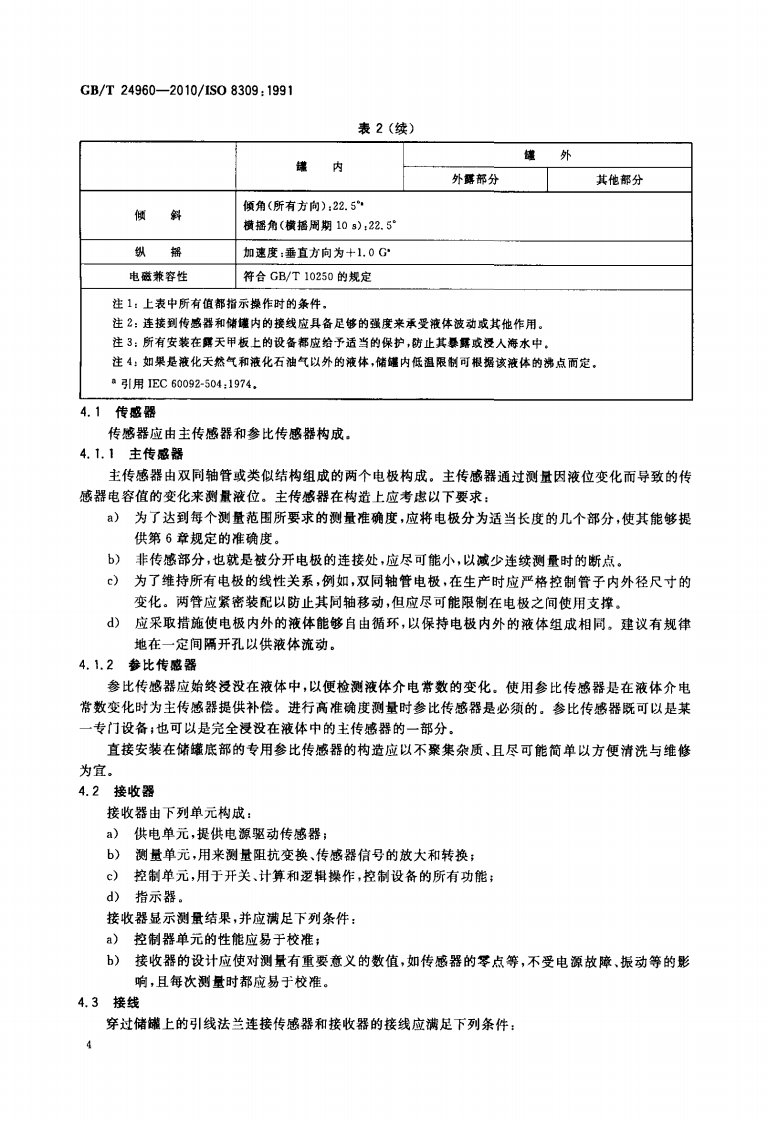 【储罐14】GBT_24960-2010;_冷冻轻烃流体_液化气储罐内液位的测量_电容液位计.pdf 第6页
