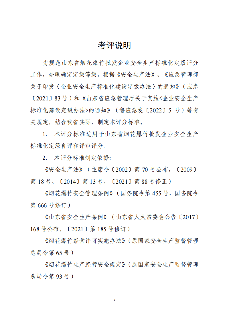 烟花爆竹批发企业安全生产标准化定级评分标准（2023版）.pdf 第2页