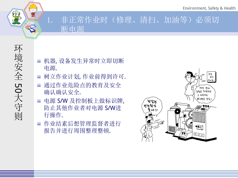 某500强企业环境安全五十大安全守则.pptx 第2页