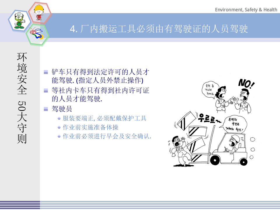 某500强企业环境安全五十大安全守则.pptx 第5页