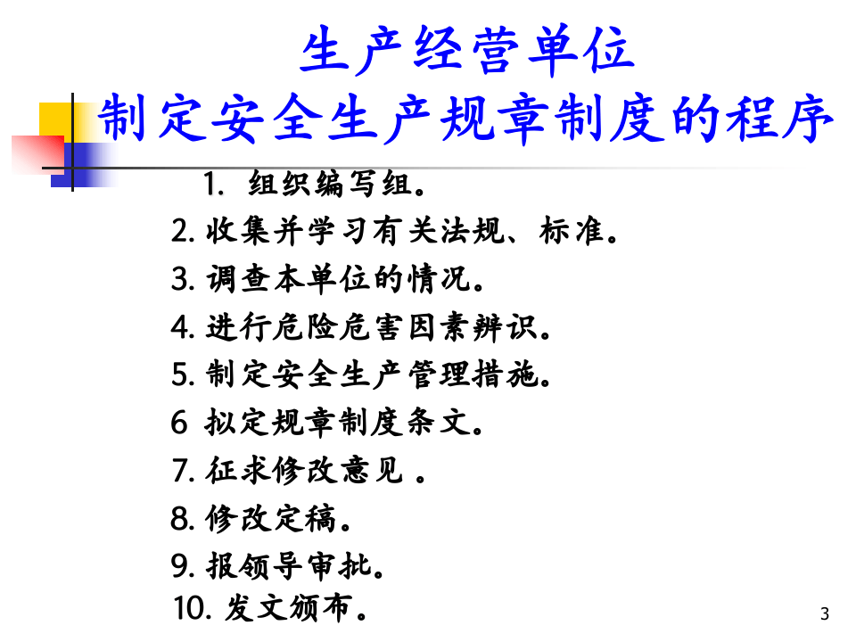生产经营单位安全生产规章制度和操作规程的制定篇.pptx 第3页