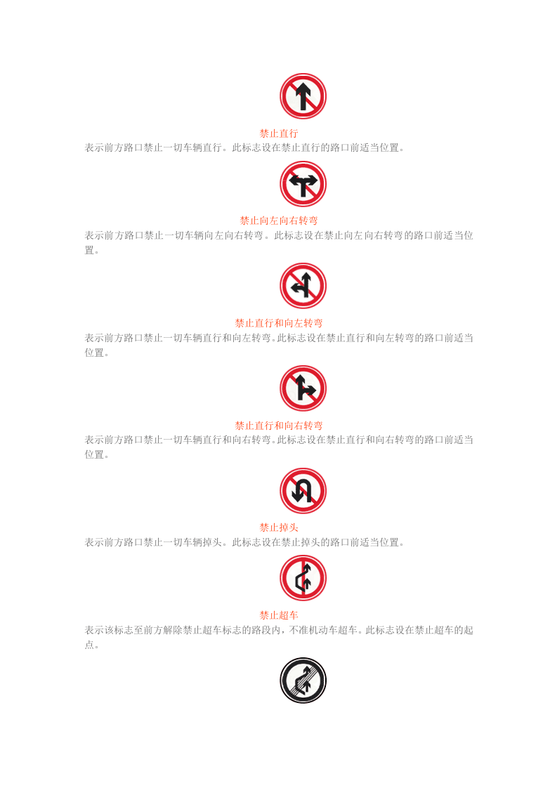 道路交通禁令标志.docx 第4页