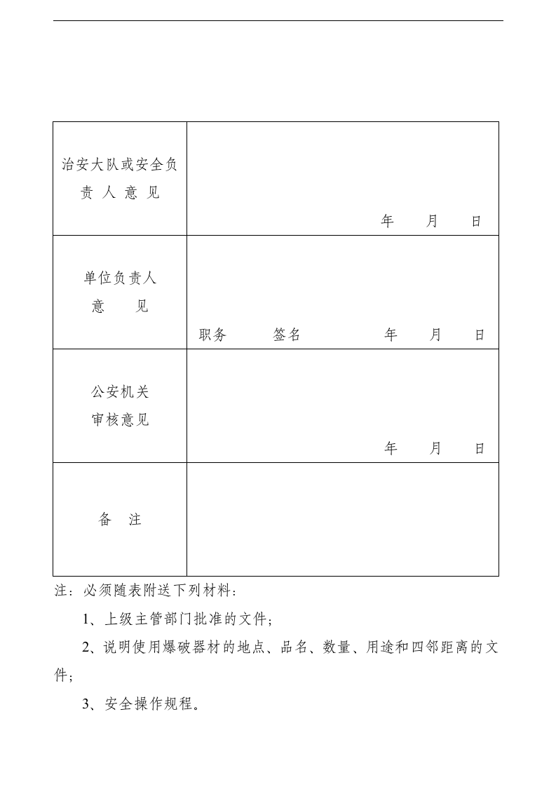 爆炸物品使用许可证审批表.docx 第2页