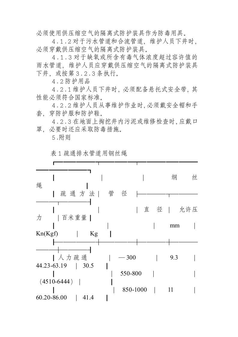 排水管道维护安全技术规程.docx 第4页
