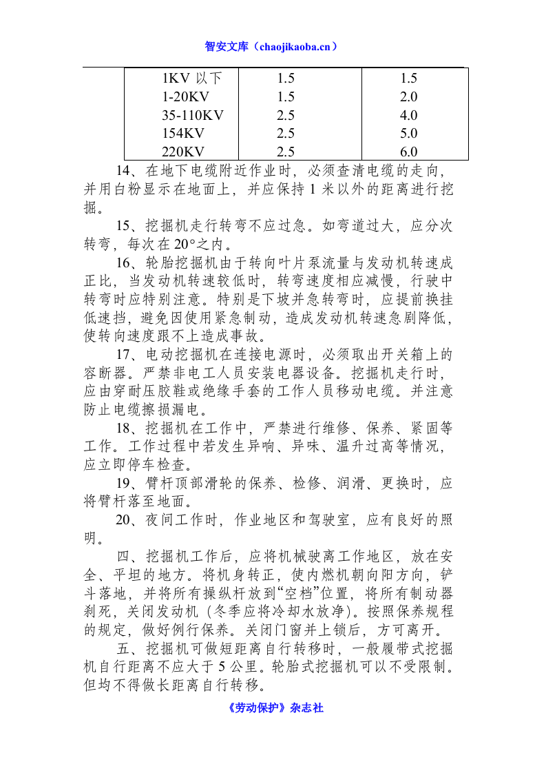 挖掘机安全操作规程.docx 第3页